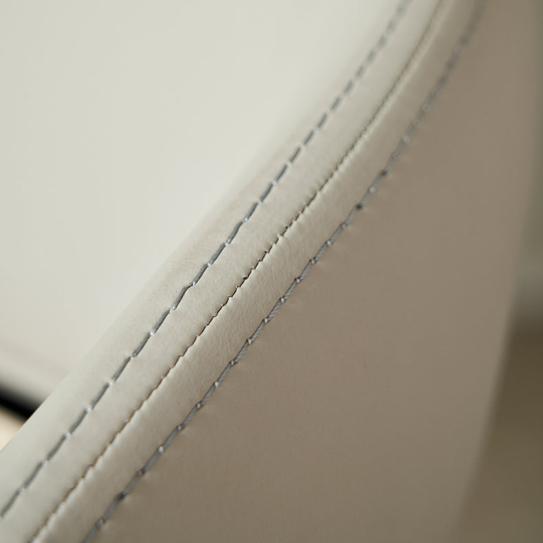 Glamstil gepolsterte massive Holzbasis Haus Dining Armstuhl