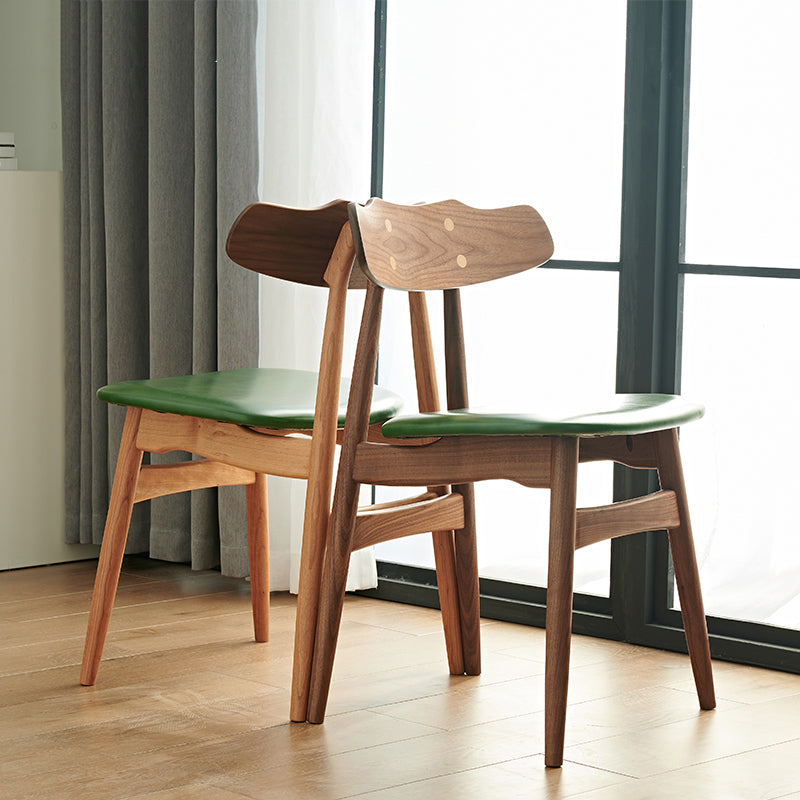 Zeitgenössischer Innenholz offen gepolsterte Seitenstuhl offen