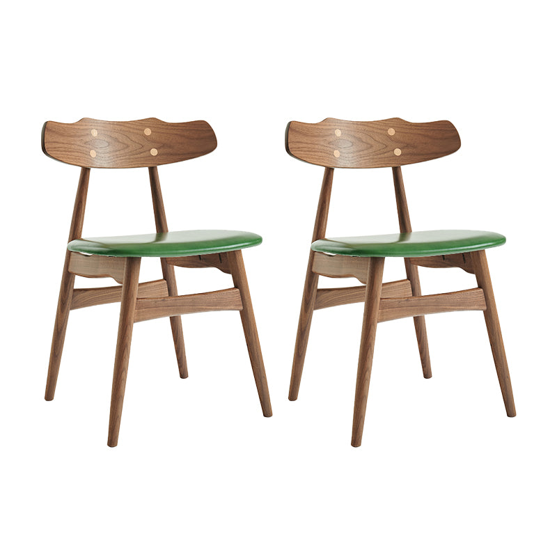 Zeitgenössischer Innenholz offen gepolsterte Seitenstuhl offen