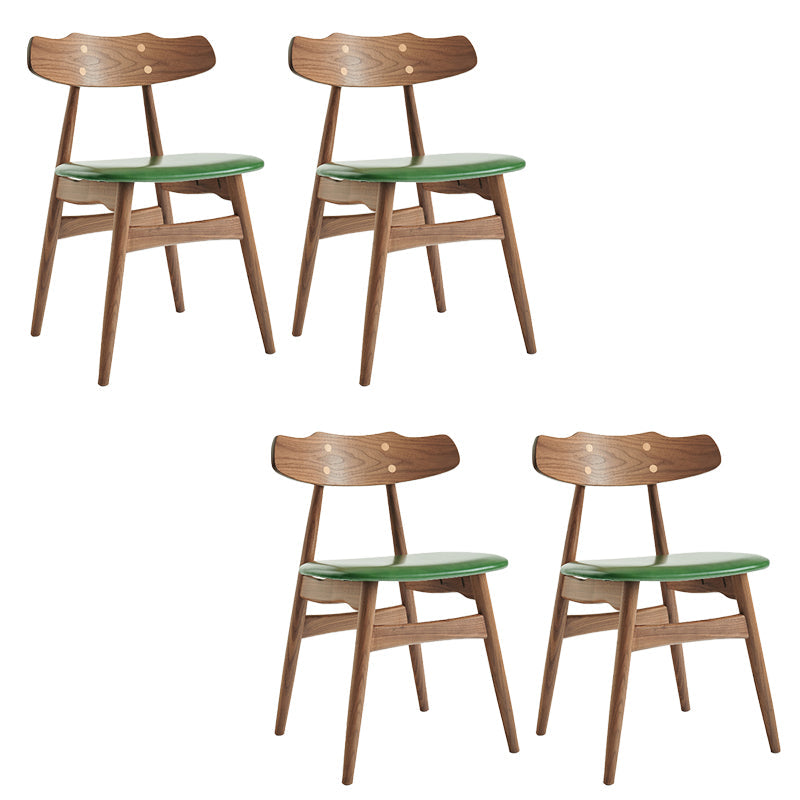 Zeitgenössischer Innenholz offen gepolsterte Seitenstuhl offen