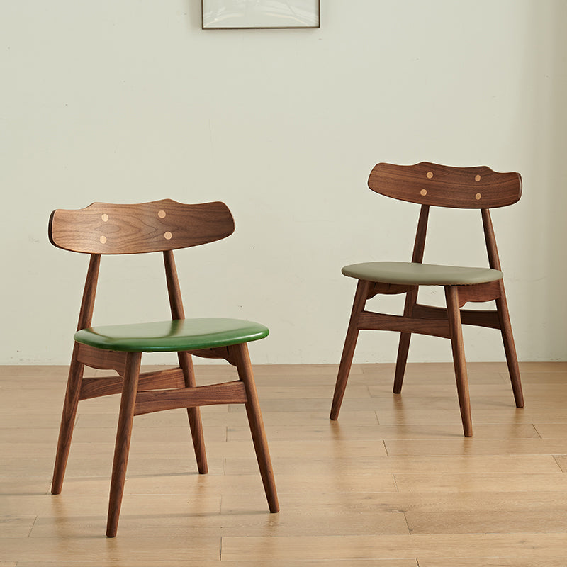 Zeitgenössischer Innenholz offen gepolsterte Seitenstuhl offen