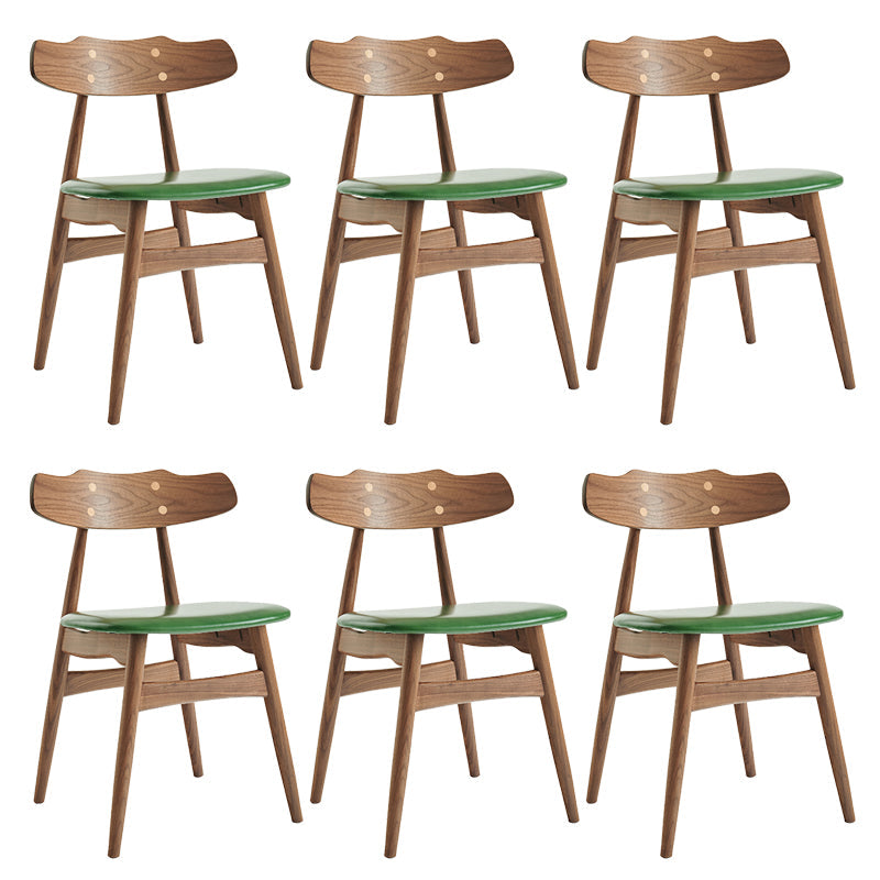 Zeitgenössischer Innenholz offen gepolsterte Seitenstuhl offen