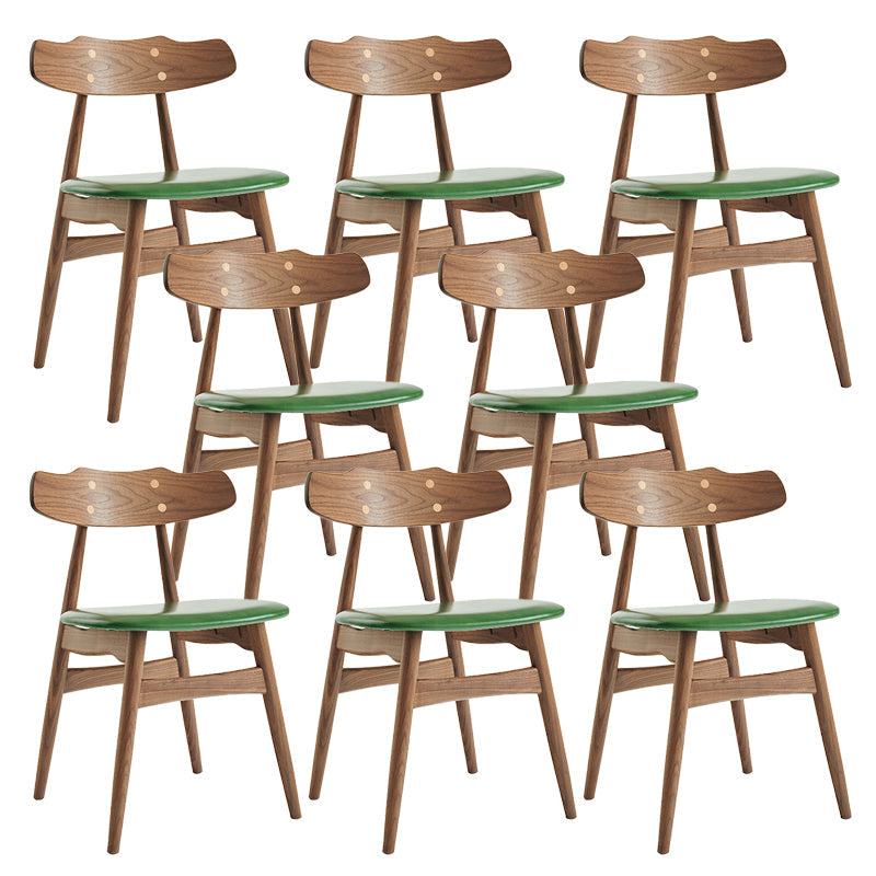 Zeitgenössischer Innenholz offen gepolsterte Seitenstuhl offen