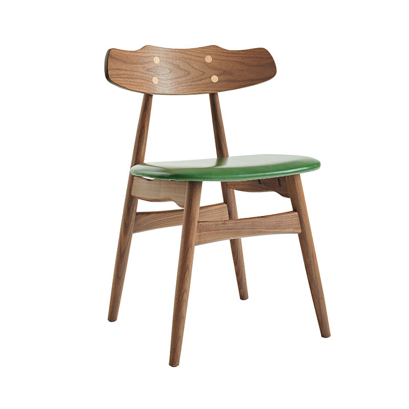 Zeitgenössischer Innenholz offen gepolsterte Seitenstuhl offen