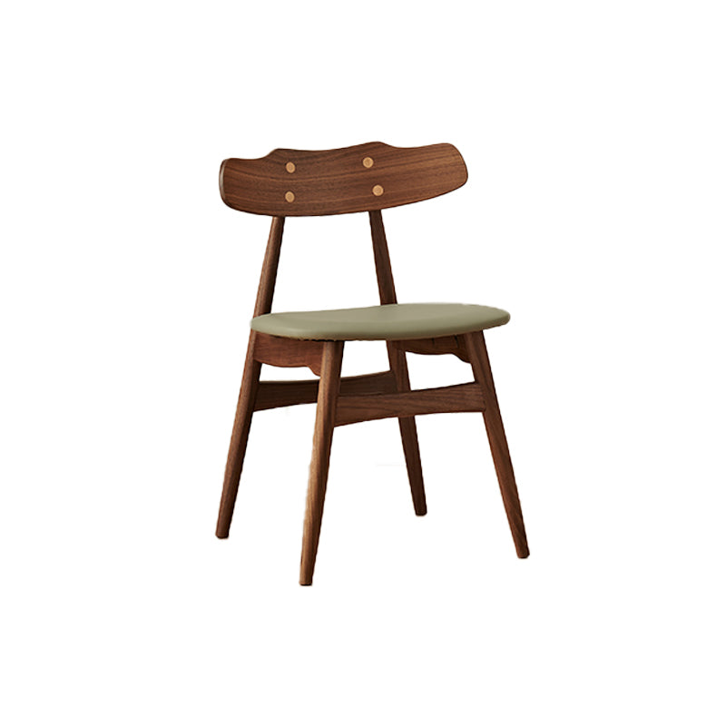 Zeitgenössischer Innenholz offen gepolsterte Seitenstuhl offen