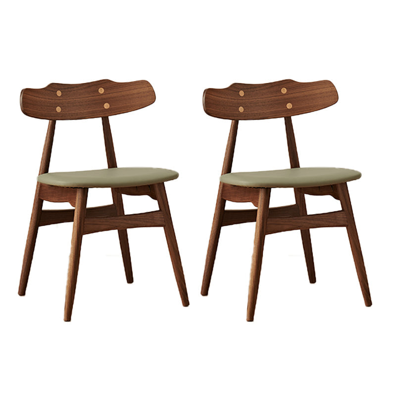 Zeitgenössischer Innenholz offen gepolsterte Seitenstuhl offen