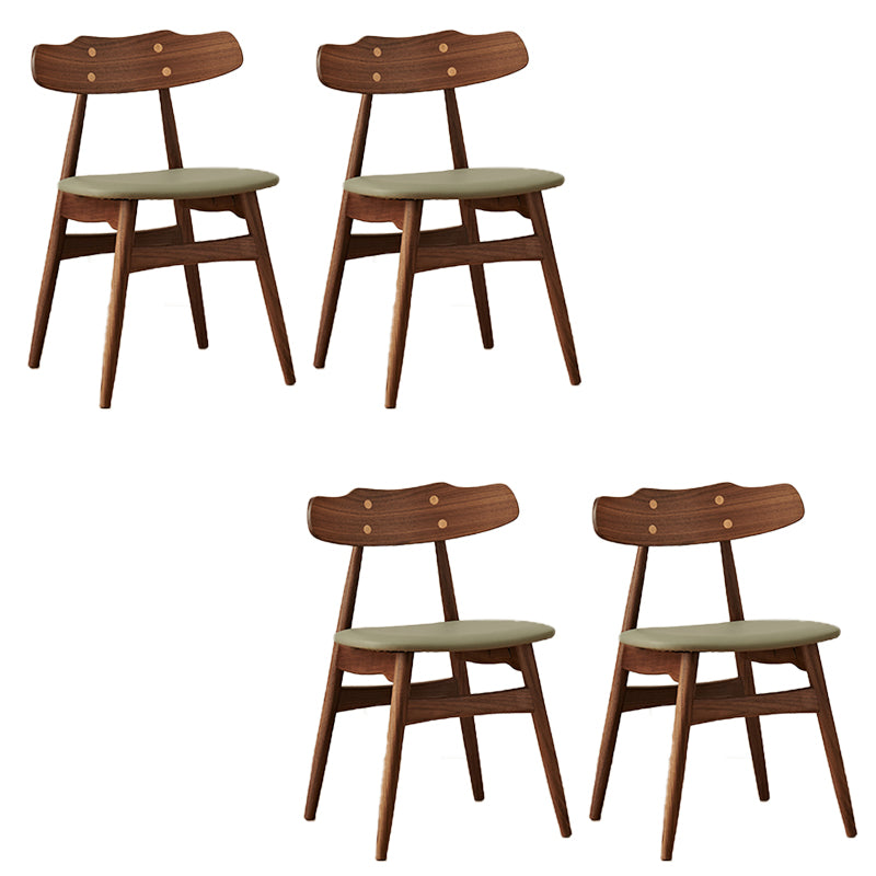 Zeitgenössischer Innenholz offen gepolsterte Seitenstuhl offen