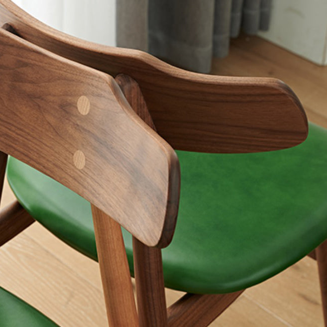 Zeitgenössischer Innenholz offen gepolsterte Seitenstuhl offen