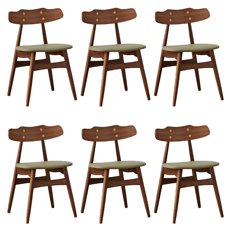 Zeitgenössischer Innenholz offen gepolsterte Seitenstuhl offen