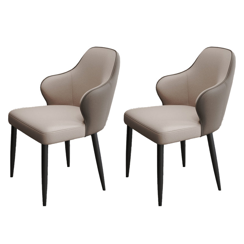 Moderne stijl lederen Parsons gestoffeerde huis voor huis Dining zijstoel