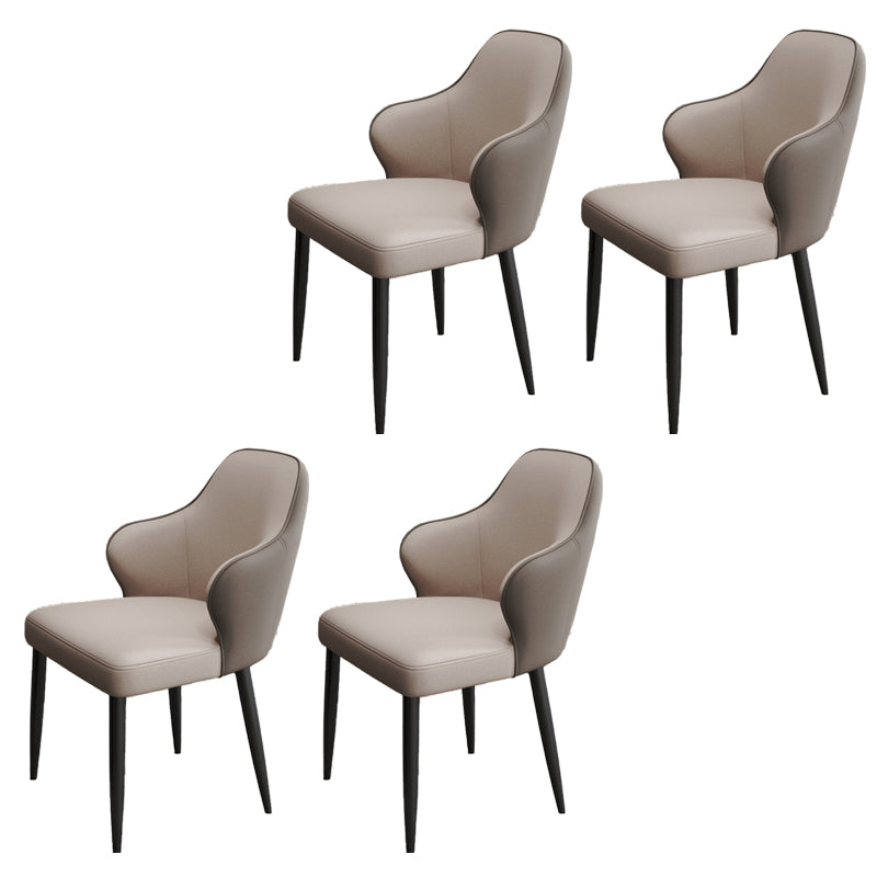 Moderne stijl lederen Parsons gestoffeerde huis voor huis Dining zijstoel