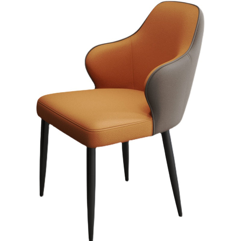 Moderne stijl lederen Parsons gestoffeerde huis voor huis Dining zijstoel