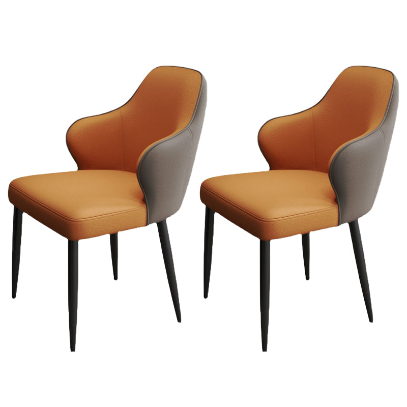 Moderne stijl lederen Parsons gestoffeerde huis voor huis Dining zijstoel