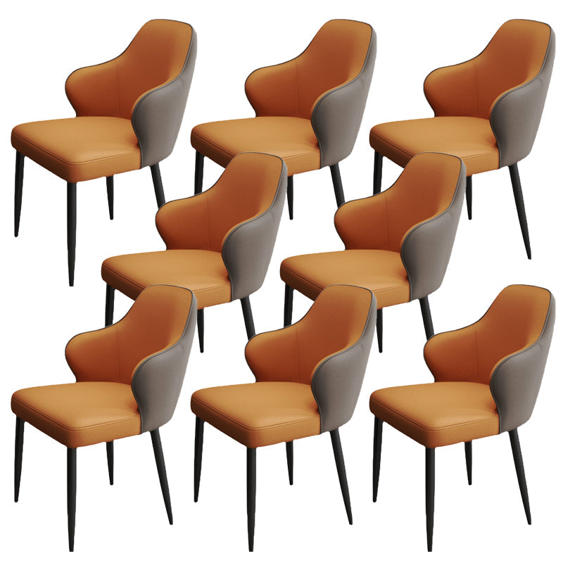 Moderne stijl lederen Parsons gestoffeerde huis voor huis Dining zijstoel