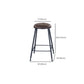 Industrial Metal Legs Indoor Bar Stool Black Base with Footrest