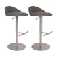 Modern Style Rotatable Backrest Counter High Stool with Leather Cushion