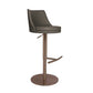 Tabouret de comptoir rotatif de style moderne avec coussin en cuir