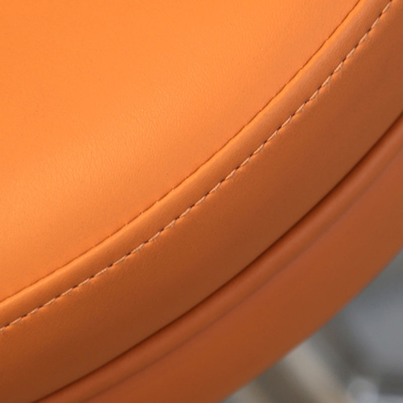 Tabouret de comptoir rotatif de style moderne avec coussin en cuir