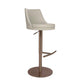 Tabouret de comptoir rotatif de style moderne avec coussin en cuir