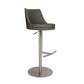 Tabouret de comptoir rotatif de style moderne avec coussin en cuir