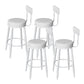 Modern Metal Legs Upholstered Indoor Bar Stool with Footrest