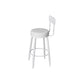 Modern Metal Legs Upholstered Indoor Bar Stool with Footrest