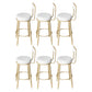Modern Metal Legs Upholstered Indoor Bar Stool with Footrest