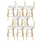 Modern Metal Legs Upholstered Indoor Bar Stool with Footrest