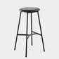 Contemporary Round Backless Armless Bar Stools with Metal Legs Gray 1 Piece Clearhalo 'Bar Furniture' 'Bar Stools' 'bar_stools' 'furn' 'furn_bar_stools' 'Furniture' 'Kitchen & Dining Furniture' 7718568