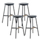 Contemporary Round Backless Armless Bar Stools with Metal Legs Gray 4 Piece Set Clearhalo 'Bar Furniture' 'Bar Stools' 'bar_stools' 'furn' 'furn_bar_stools' 'Furniture' 'Kitchen & Dining Furniture' 7718572