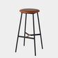 Contemporary Round Backless Armless Bar Stools with Metal Legs Brown 1 Piece Clearhalo 'Bar Furniture' 'Bar Stools' 'bar_stools' 'furn' 'furn_bar_stools' 'Furniture' 'Kitchen & Dining Furniture' 7718577