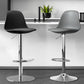 Modern Bucket Adjustable Height Swivel Bar Stool with Metal Base