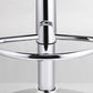 Modern Bucket Adjustable Height Swivel Bar Stool with Metal Base