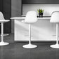 Modern Bucket Adjustable Height Swivel Bar Stool with Metal Base