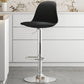 Modern Bucket Adjustable Height Swivel Bar Stool with Metal Base