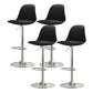 Modern Bucket Adjustable Height Swivel Bar Stool with Metal Base