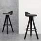 Contemporary Counter Height Stools with Low Back for Living Room