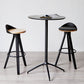 Contemporary Counter Height Stools with Low Back for Living Room