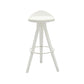 Contemporary Counter Height Stools with Low Back for Living Room