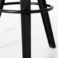Contemporary Counter Height Stools with Low Back for Living Room