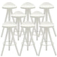 Contemporary Counter Height Stools with Low Back for Living Room