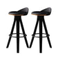 Contemporary Counter Height Stools with Low Back for Living Room