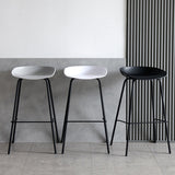 Sgabello da bar del sedile industriale di plastica interna in plastica interna con poggiapiedi