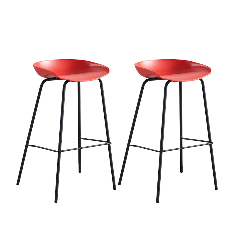 Industriële binnenplastic kuipstoelbalkruk met voetsteun