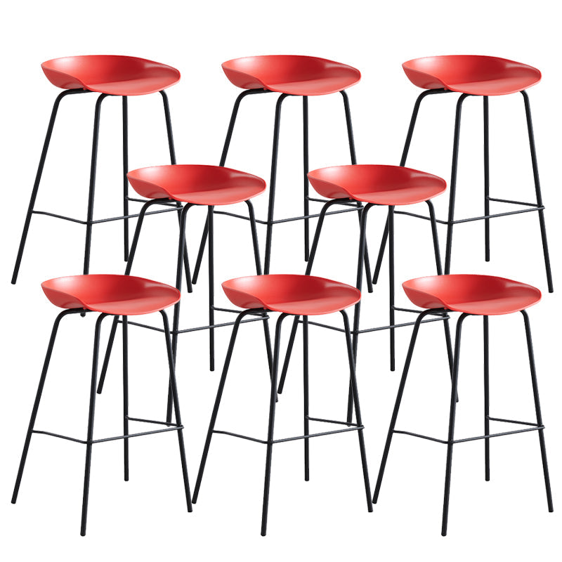 Industriële binnenplastic kuipstoelbalkruk met voetsteun