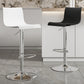 Modern Adjustable Height Swivel Plastic Low Back Bar Stool with Footrest Clearhalo 'Bar Furniture' 'Bar Stools' 'bar_stools' 'furn' 'furn_bar_stools' 'Furniture' 'Kitchen & Dining Furniture' 7718866