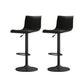 Modern Adjustable Height Swivel Plastic Low Back Bar Stool with Footrest Black Black 2 Piece Set Clearhalo 'Bar Furniture' 'Bar Stools' 'bar_stools' 'furn' 'furn_bar_stools' 'Furniture' 'Kitchen & Dining Furniture' 7718868