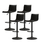 Modern Adjustable Height Swivel Plastic Low Back Bar Stool with Footrest Black Black 4 Piece Set Clearhalo 'Bar Furniture' 'Bar Stools' 'bar_stools' 'furn' 'furn_bar_stools' 'Furniture' 'Kitchen & Dining Furniture' 7718871