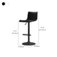 Modern Adjustable Height Swivel Plastic Low Back Bar Stool with Footrest Clearhalo 'Bar Furniture' 'Bar Stools' 'bar_stools' 'furn' 'furn_bar_stools' 'Furniture' 'Kitchen & Dining Furniture' 7718906