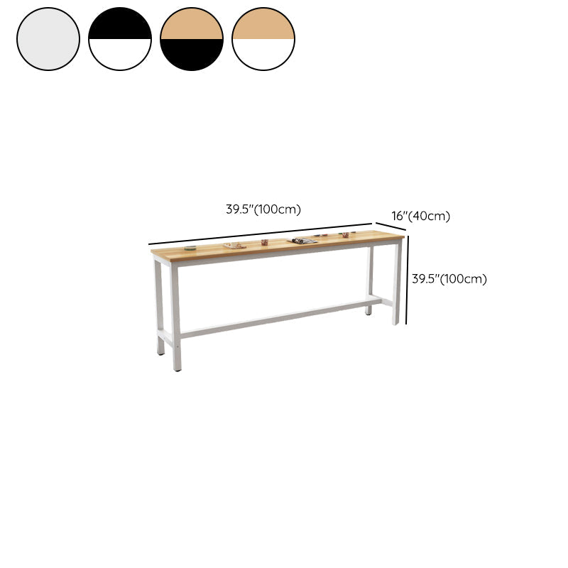 Modern Style 1/4/5 Pieces Wood Rectangular Bar Table Set for Dining Room Clearhalo 'Bar Furniture' 'furn' 'furn_home_bar_bar_sets' 'Furniture' 'Home Bars & Bar Sets' 'home_bar_bar_sets' 'Kitchen & Dining Furniture' 7718946